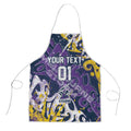 Personalized Melbourne Storm Rugby Apron Urban Street Graffiti Style - Distressed Splatter Elements