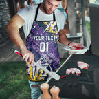 Personalized Melbourne Storm Rugby Apron Urban Street Graffiti Style - Distressed Splatter Elements