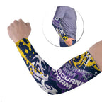 Personalized Melbourne Storm Rugby Arm Sleeves Urban Street Graffiti Style - Distressed Splatter Elements