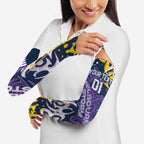 Personalized Melbourne Storm Rugby Arm Sleeves Urban Street Graffiti Style - Distressed Splatter Elements
