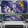 Personalized Melbourne Storm Rugby Auto Sun Shade Urban Street Graffiti Style - Distressed Splatter Elements