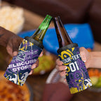 Personalized Melbourne Storm Rugby 4 in 1 Can Cooler Tumbler Urban Street Graffiti Style - Distressed Splatter Elements