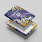 Personalized Melbourne Storm Rugby Canvas Wall Art Urban Street Graffiti Style - Distressed Splatter Elements