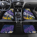 Personalized Melbourne Storm Rugby Car Mats Urban Street Graffiti Style - Distressed Splatter Elements