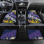 Personalized Melbourne Storm Rugby Car Mats Urban Street Graffiti Style - Distressed Splatter Elements