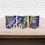 Personalized Melbourne Storm Rugby Ceramic Mug Urban Street Graffiti Style - Distressed Splatter Elements