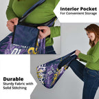 Personalized Melbourne Storm Rugby Grocery Bag Urban Street Graffiti Style - Distressed Splatter Elements