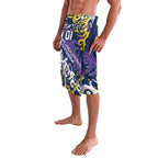 Personalized Melbourne Storm Rugby Lavalava Urban Street Graffiti Style - Distressed Splatter Elements