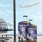 Personalized Melbourne Storm Rugby Luggage Cover Urban Street Graffiti Style - Distressed Splatter Elements