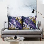 Personalized Melbourne Storm Rugby Pillow Cover Urban Street Graffiti Style - Distressed Splatter Elements