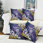 Personalized Melbourne Storm Rugby Pillow Cover Urban Street Graffiti Style - Distressed Splatter Elements