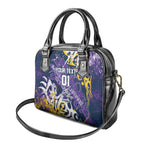 Personalized Melbourne Storm Rugby Shoulder Handbag Urban Street Graffiti Style - Distressed Splatter Elements