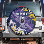 Personalized Melbourne Storm Rugby Spare Tire Cover Urban Street Graffiti Style - Distressed Splatter Elements
