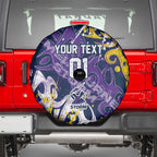 Personalized Melbourne Storm Rugby Spare Tire Cover Urban Street Graffiti Style - Distressed Splatter Elements
