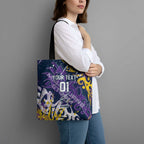 Personalized Melbourne Storm Rugby Tote Bag Urban Street Graffiti Style - Distressed Splatter Elements