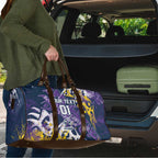 Personalized Melbourne Storm Rugby Travel Bag Urban Street Graffiti Style - Distressed Splatter Elements