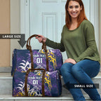 Personalized Melbourne Storm Rugby Travel Bag Urban Street Graffiti Style - Distressed Splatter Elements