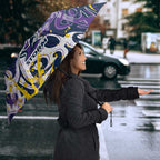 Personalized Melbourne Storm Rugby Umbrella Urban Street Graffiti Style - Distressed Splatter Elements