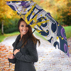 Personalized Melbourne Storm Rugby Umbrella Urban Street Graffiti Style - Distressed Splatter Elements