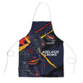 Adelaide Football Club Apron Crows Muscular Mascot Graphic - Abstract Paint Splatter Art