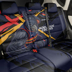 Adelaide Football Club Back Car Seat Cover Crows Muscular Mascot Graphic - Abstract Paint Splatter Art