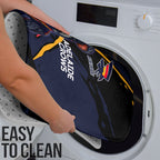Adelaide Football Club Bathroom Set Crows Muscular Mascot Graphic - Abstract Paint Splatter Art