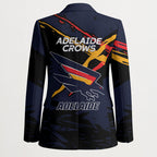Adelaide Football Club Blazer Crows Muscular Mascot Graphic - Abstract Paint Splatter Art