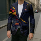 Adelaide Football Club Blazer Crows Muscular Mascot Graphic - Abstract Paint Splatter Art