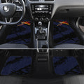 Adelaide Football Club Car Mats Crows Muscular Mascot Graphic - Abstract Paint Splatter Art