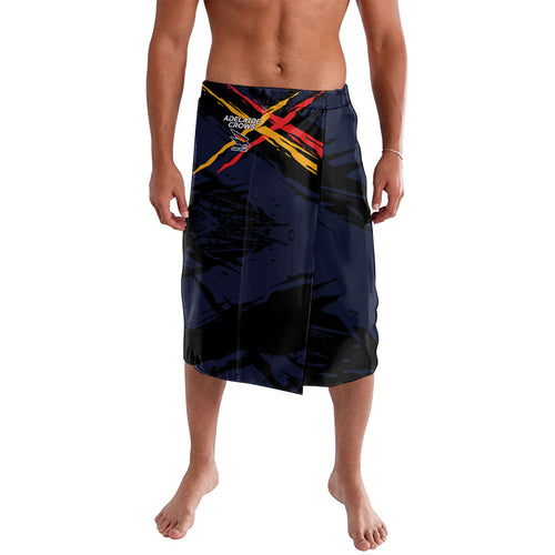 Adelaide Football Club Lavalava Crows Muscular Mascot Graphic - Abstract Paint Splatter Art