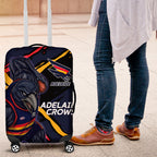Adelaide Football Club Luggage Cover Crows Muscular Mascot Graphic - Abstract Paint Splatter Art