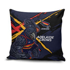 Adelaide Football Club Pillow Cover Crows Muscular Mascot Graphic - Abstract Paint Splatter Art