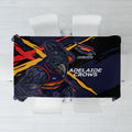 Adelaide Football Club Tablecloth Crows Muscular Mascot Graphic - Abstract Paint Splatter Art