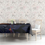 Adelaide Football Club Tablecloth Crows Muscular Mascot Graphic - Abstract Paint Splatter Art