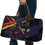 Adelaide Football Club Travel Bag Crows Muscular Mascot Graphic - Abstract Paint Splatter Art