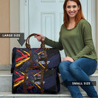 Adelaide Football Club Travel Bag Crows Muscular Mascot Graphic - Abstract Paint Splatter Art