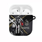 Collingwood Football Club AirPods Case Magpies Muscular Mascot Graphic - Abstract Paint Splatter Art