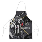 Collingwood Football Club Apron Magpies Muscular Mascot Graphic - Abstract Paint Splatter Art