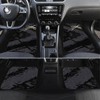 Collingwood Football Club Car Mats Magpies Muscular Mascot Graphic - Abstract Paint Splatter Art
