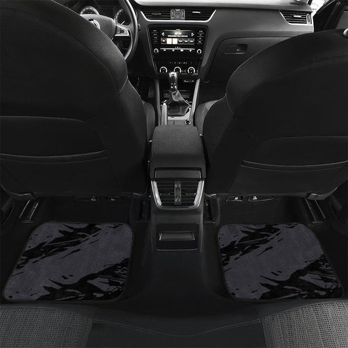 Collingwood Football Club Car Mats Magpies Muscular Mascot Graphic - Abstract Paint Splatter Art