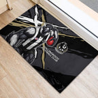 Collingwood Football Club Rubber Doormat Magpies Muscular Mascot Graphic - Abstract Paint Splatter Art