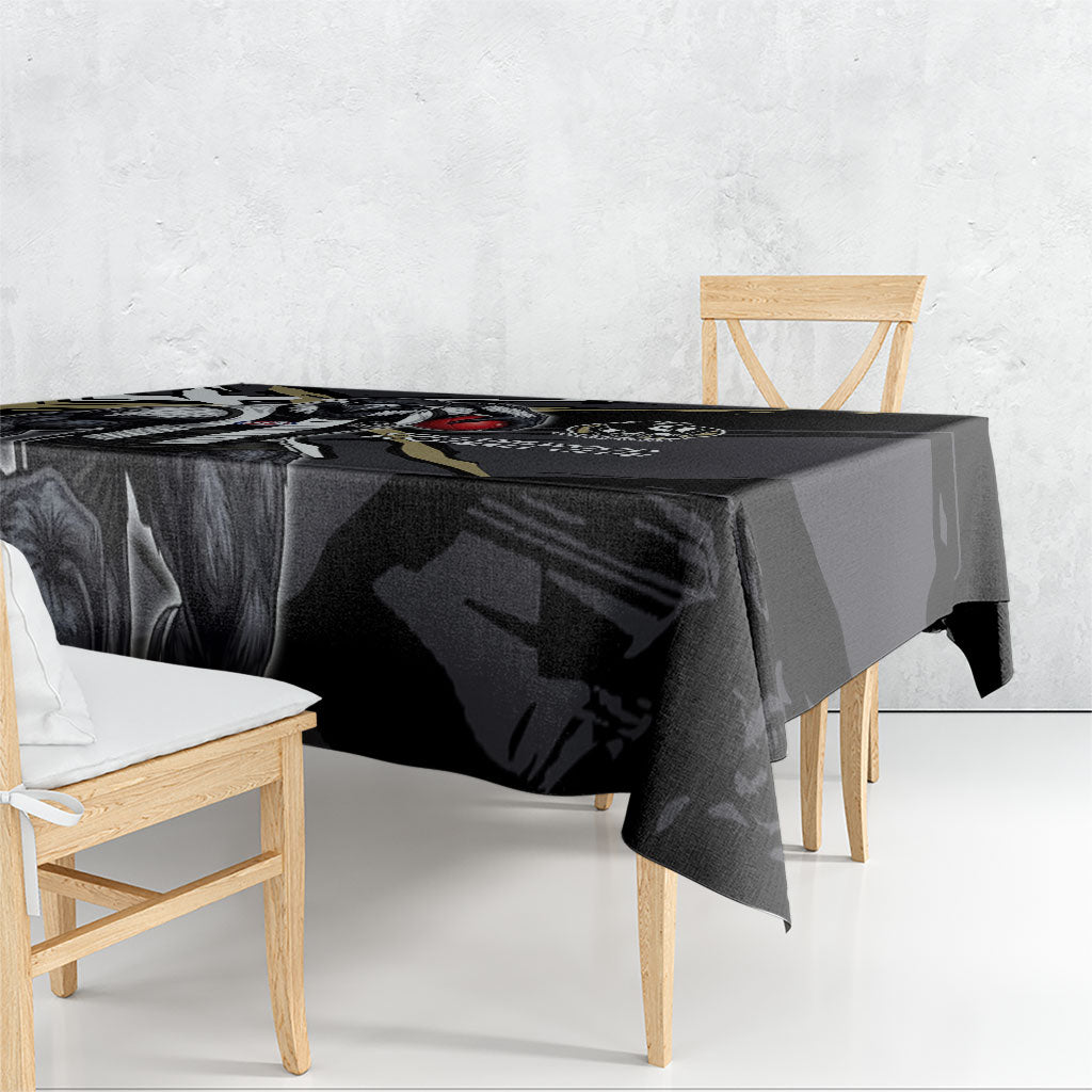 Collingwood Football Club Tablecloth Magpies Muscular Mascot Graphic - Abstract Paint Splatter Art