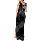 Collingwood Football Club Tank Maxi Dress Magpies Muscular Mascot Graphic - Abstract Paint Splatter Art