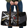 Collingwood Football Club Travel Bag Magpies Muscular Mascot Graphic - Abstract Paint Splatter Art