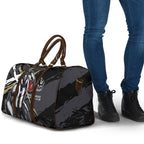 Collingwood Football Club Travel Bag Magpies Muscular Mascot Graphic - Abstract Paint Splatter Art