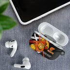 Greater Western Sydney Giants AirPods Case Orange Muscular Mascot Graphic - Abstract Paint Splatter Art