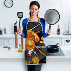 Greater Western Sydney Giants Apron Orange Muscular Mascot Graphic - Abstract Paint Splatter Art
