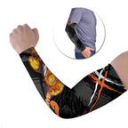Greater Western Sydney Giants Arm Sleeves Orange Muscular Mascot Graphic - Abstract Paint Splatter Art