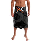Greater Western Sydney Giants Lavalava Orange Muscular Mascot Graphic - Abstract Paint Splatter Art