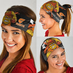Greater Western Sydney Giants Neck Gaiter Orange Muscular Mascot Graphic - Abstract Paint Splatter Art